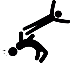 People Fighting Line Tracing Svg Vector, Free Vectors File